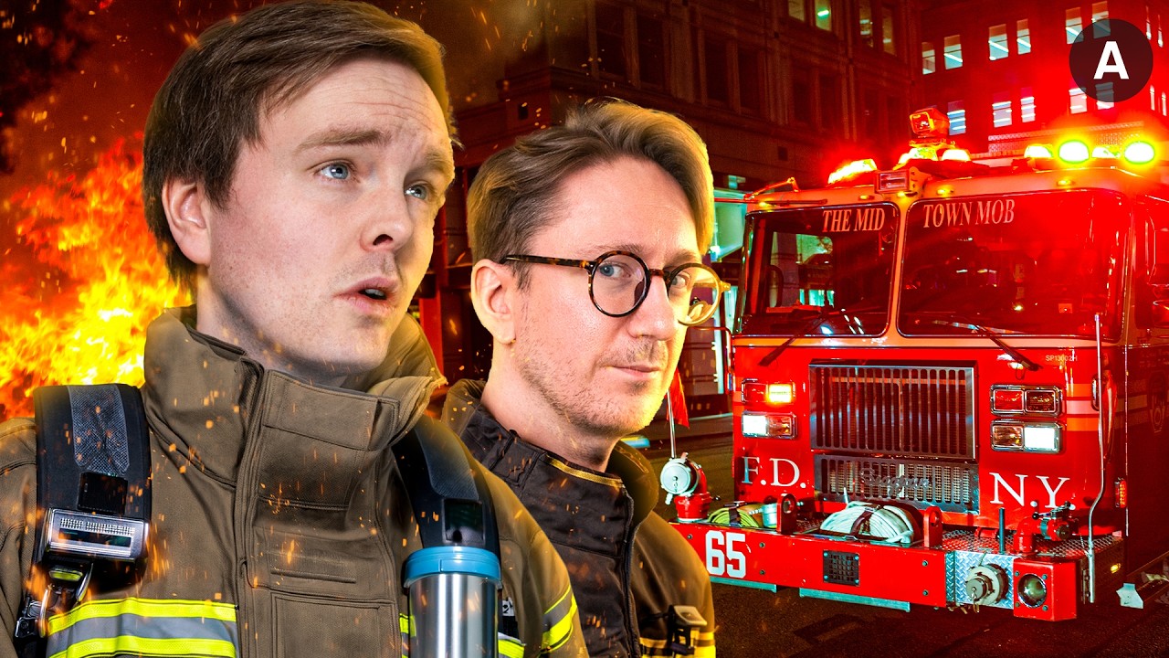 Thumbnail for videoen Rob & Broon prøver seg som Brannmenn i Fire simulator!