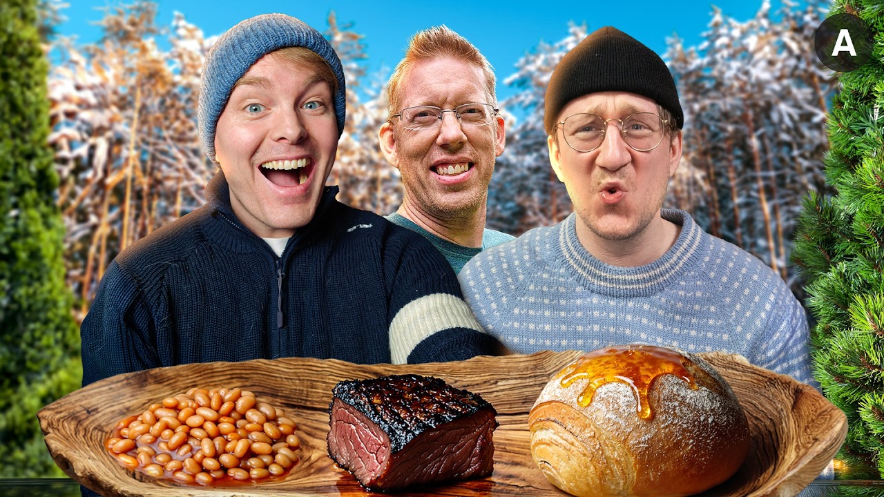 Thumbnail for videoen Vi lager og rater maten til Outdoor Boys!